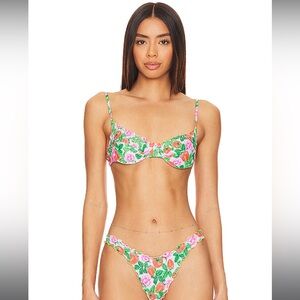 Luli fama strawberry fields bikini BOTTOM sz xs